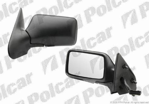 Polcar 6713514M - Spoguļstikls, Ārējais atpakaļskata spogulis www.autospares.lv