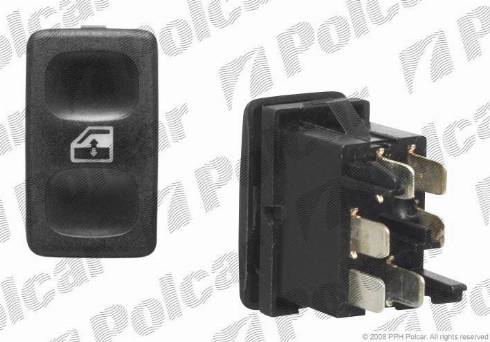 Polcar 6713P-70 - Slēdzis, Stikla pacēlājmehānisms www.autospares.lv