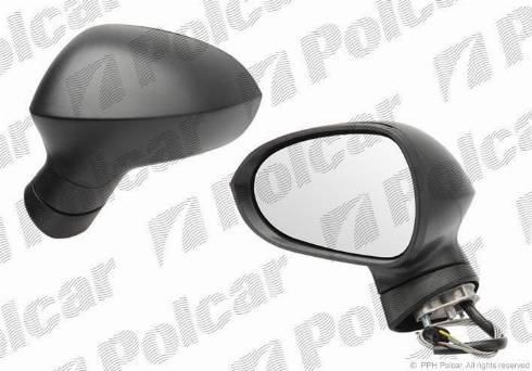 Polcar 6732511M - Ārējais atpakaļskata spogulis www.autospares.lv