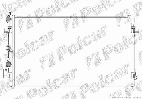 Polcar 673208-1 - Radiators, Motora dzesēšanas sistēma www.autospares.lv