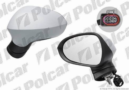 Polcar 67265191M - Ārējais atpakaļskata spogulis www.autospares.lv