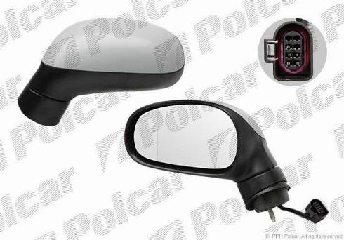 Polcar 6726514M - Ārējais atpakaļskata spogulis www.autospares.lv