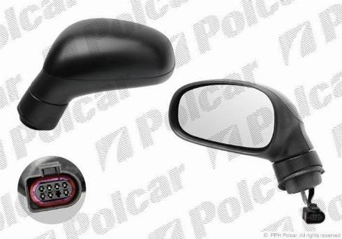 Polcar 6726525M - Ārējais atpakaļskata spogulis www.autospares.lv