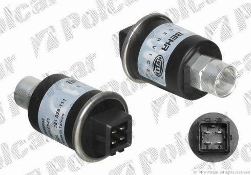 Polcar 6ZL351028111 - Spiediena slēdzis, Gaisa kondicionēšanas sistēma autospares.lv