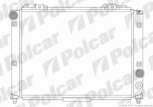 Polcar 140608A4 - Radiators, Motora dzesēšanas sistēma autospares.lv