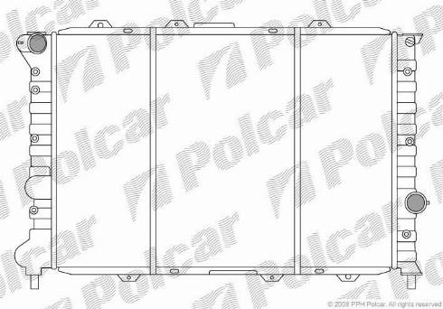 Polcar 140808-4 - Radiators, Motora dzesēšanas sistēma www.autospares.lv