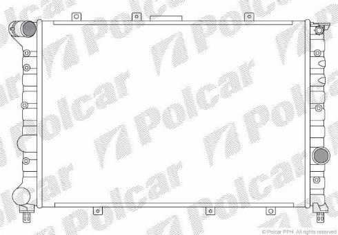 Polcar 140808A4 - Radiators, Motora dzesēšanas sistēma www.autospares.lv