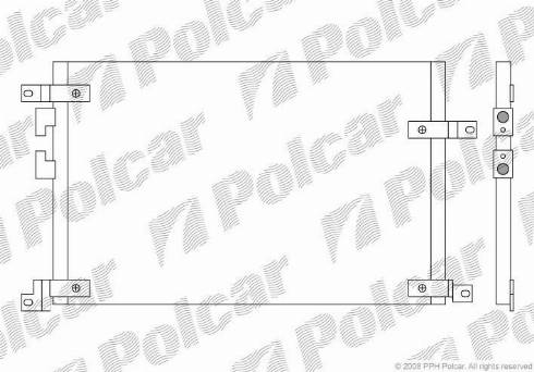 Polcar 1408K8C1 - Kondensators, Gaisa kond. sistēma www.autospares.lv