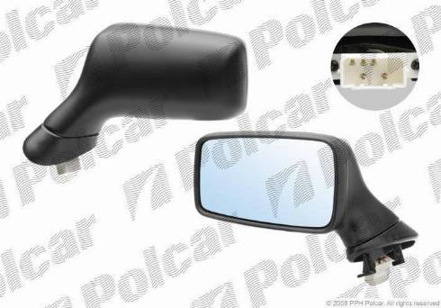 Polcar 1307514M - Ārējais atpakaļskata spogulis www.autospares.lv