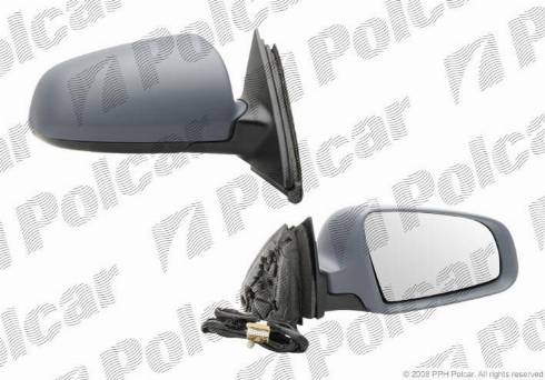 Polcar 1334524M - Ārējais atpakaļskata spogulis www.autospares.lv