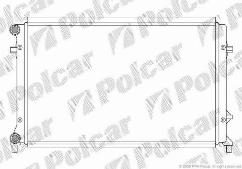 Polcar 133108-3 - Radiators, Motora dzesēšanas sistēma www.autospares.lv