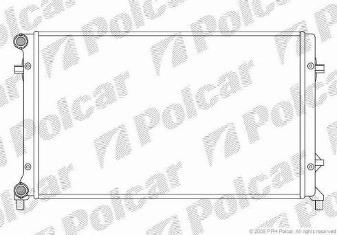 Polcar 133108A1 - Radiators, Motora dzesēšanas sistēma www.autospares.lv