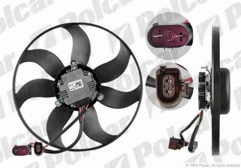 Polcar 133123U4-1 - Ventilators, Motora dzesēšanas sistēma www.autospares.lv