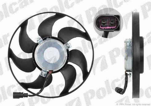 Polcar 133123U3 - Ventilators, Motora dzesēšanas sistēma www.autospares.lv