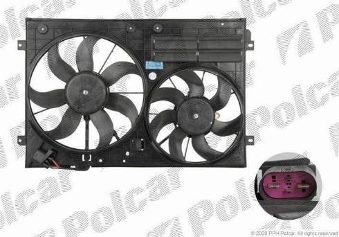 Polcar 133123W2 - Ventilators, Motora dzesēšanas sistēma www.autospares.lv