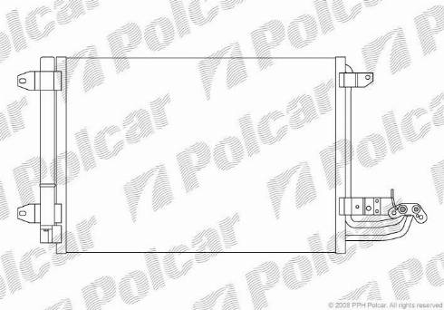 Polcar 1331K81X - Kondensators, Gaisa kond. sistēma www.autospares.lv