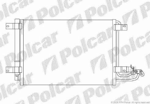 Polcar 1331K8C1 - Kondensators, Gaisa kond. sistēma www.autospares.lv