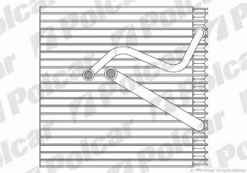 Polcar 1331P8-1 - Iztvaikotājs, Gaisa kondicionēšanas sistēma www.autospares.lv