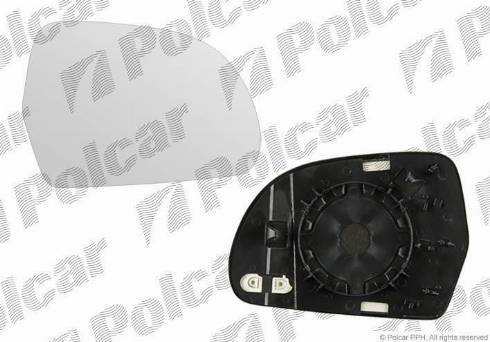 Polcar 1332551M - Spoguļstikls, Ārējais atpakaļskata spogulis www.autospares.lv