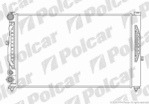 Polcar 132408A1 - Radiators, Motora dzesēšanas sistēma www.autospares.lv