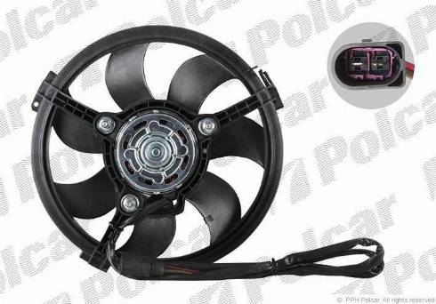 Polcar 132423W3 - Ventilators, Motora dzesēšanas sistēma www.autospares.lv