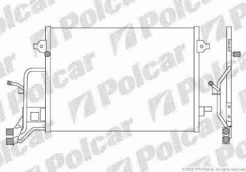 Polcar 1324K81X - Kondensators, Gaisa kond. sistēma www.autospares.lv