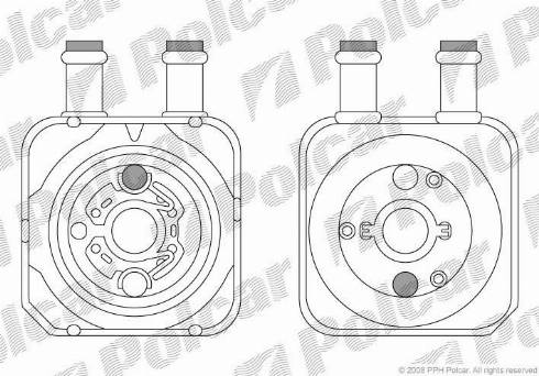 Polcar 1324L82X - Eļļas radiators, Motoreļļa www.autospares.lv