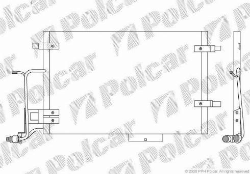 Polcar 1326K8C4S - Kondensators, Gaisa kond. sistēma www.autospares.lv