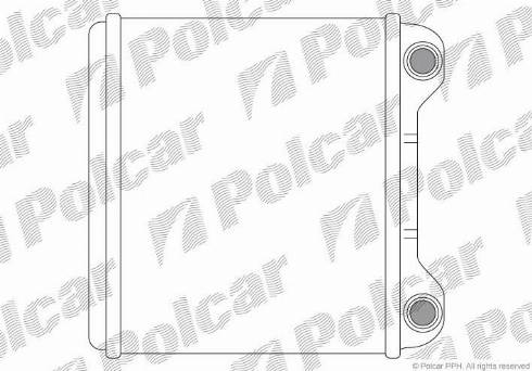 Polcar 1328N8-1 - Heat Exchanger, interior heating www.autospares.lv