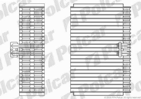 Polcar 1328P8-1 - Evaporator, air conditioning www.autospares.lv