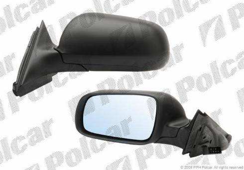 Polcar 1323514M - Spoguļstikls, Ārējais atpakaļskata spogulis www.autospares.lv