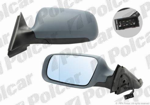 Polcar 1323516M - Outside Mirror www.autospares.lv