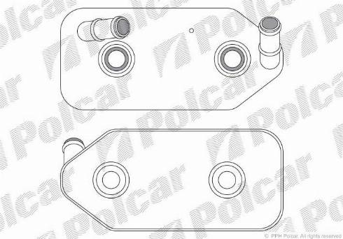 Polcar 1323L8-4 - Eļļas radiators, Motoreļļa www.autospares.lv