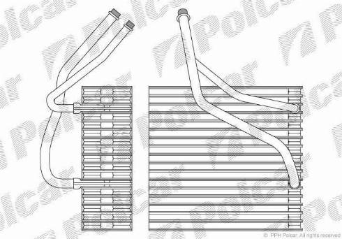 Polcar 1323P81X - Iztvaikotājs, Gaisa kondicionēšanas sistēma www.autospares.lv