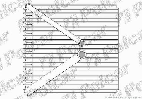 Polcar 6913P8-1 - Iztvaikotājs, Gaisa kondicionēšanas sistēma www.autospares.lv