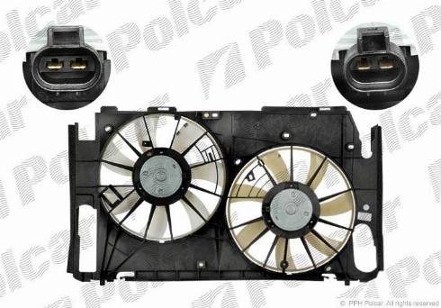 Polcar 814823W1 - Ventilators, Motora dzesēšanas sistēma www.autospares.lv