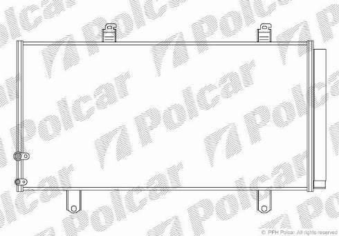 Polcar 8138K81K - Kondensators, Gaisa kond. sistēma www.autospares.lv