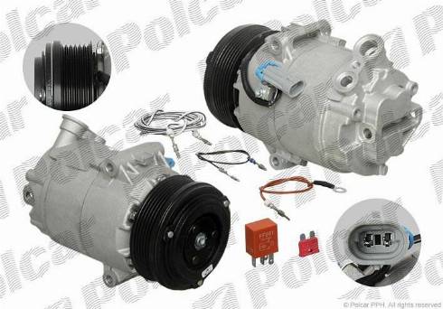 Polcar 8FK351135831 - Kompresors, Gaisa kond. sistēma www.autospares.lv