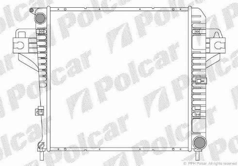 Polcar 3410085K - Radiators, Motora dzesēšanas sistēma www.autospares.lv