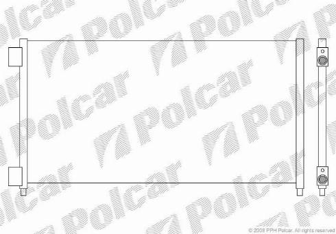 Polcar 3040K83X - Kondensators, Gaisa kond. sistēma www.autospares.lv