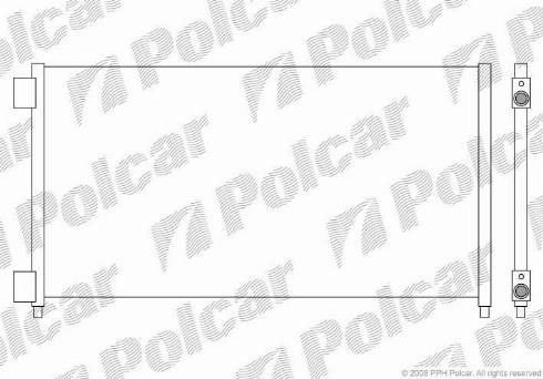 Polcar 3040K8C3 - Kondensators, Gaisa kond. sistēma www.autospares.lv