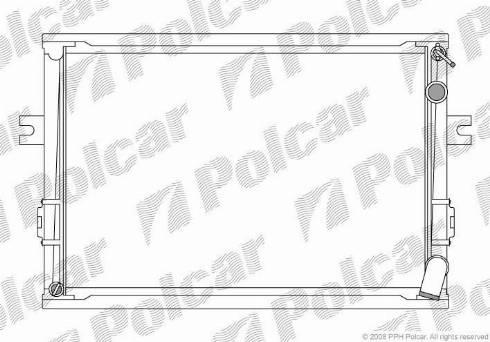 Polcar 3050082X - Radiators, Motora dzesēšanas sistēma www.autospares.lv