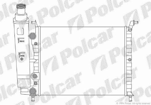 Polcar 300508-1 - Radiators, Motora dzesēšanas sistēma www.autospares.lv