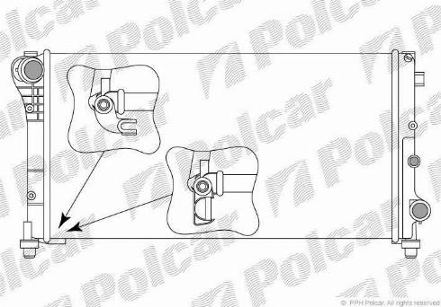 Polcar 300308-4 - Radiators, Motora dzesēšanas sistēma www.autospares.lv