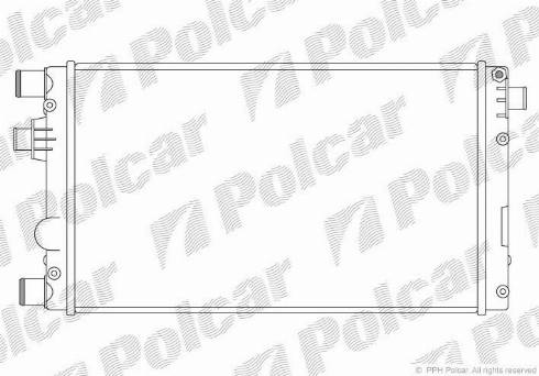 Polcar 300208-1 - Radiators, Motora dzesēšanas sistēma www.autospares.lv