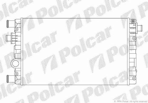 Polcar 300208A1 - Radiators, Motora dzesēšanas sistēma www.autospares.lv