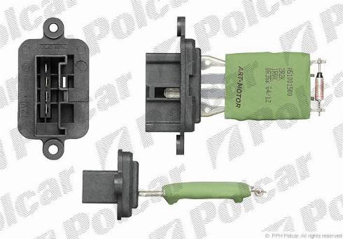 Polcar 3002KST3X - Rezistors, Salona ventilators www.autospares.lv