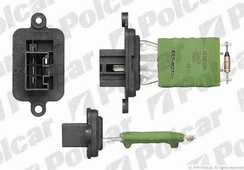 Polcar 3017KST2X - Rezistors, Salona ventilators www.autospares.lv