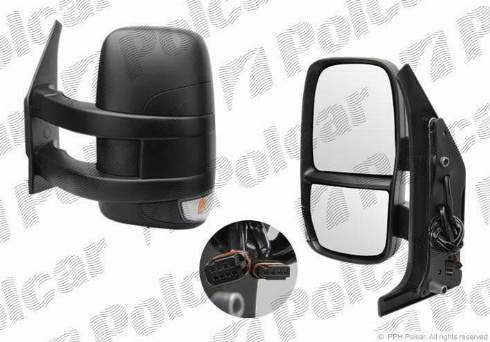 Polcar 3080524M - Ārējais atpakaļskata spogulis www.autospares.lv