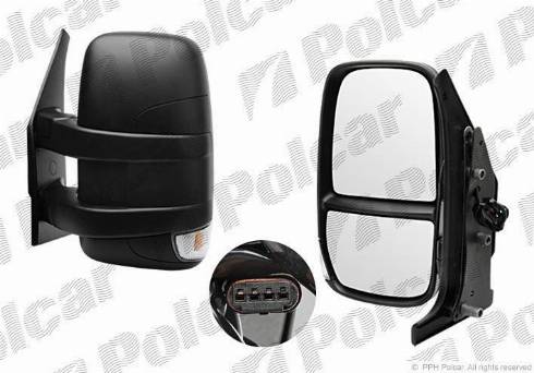 Polcar 3080521M - Ārējais atpakaļskata spogulis www.autospares.lv